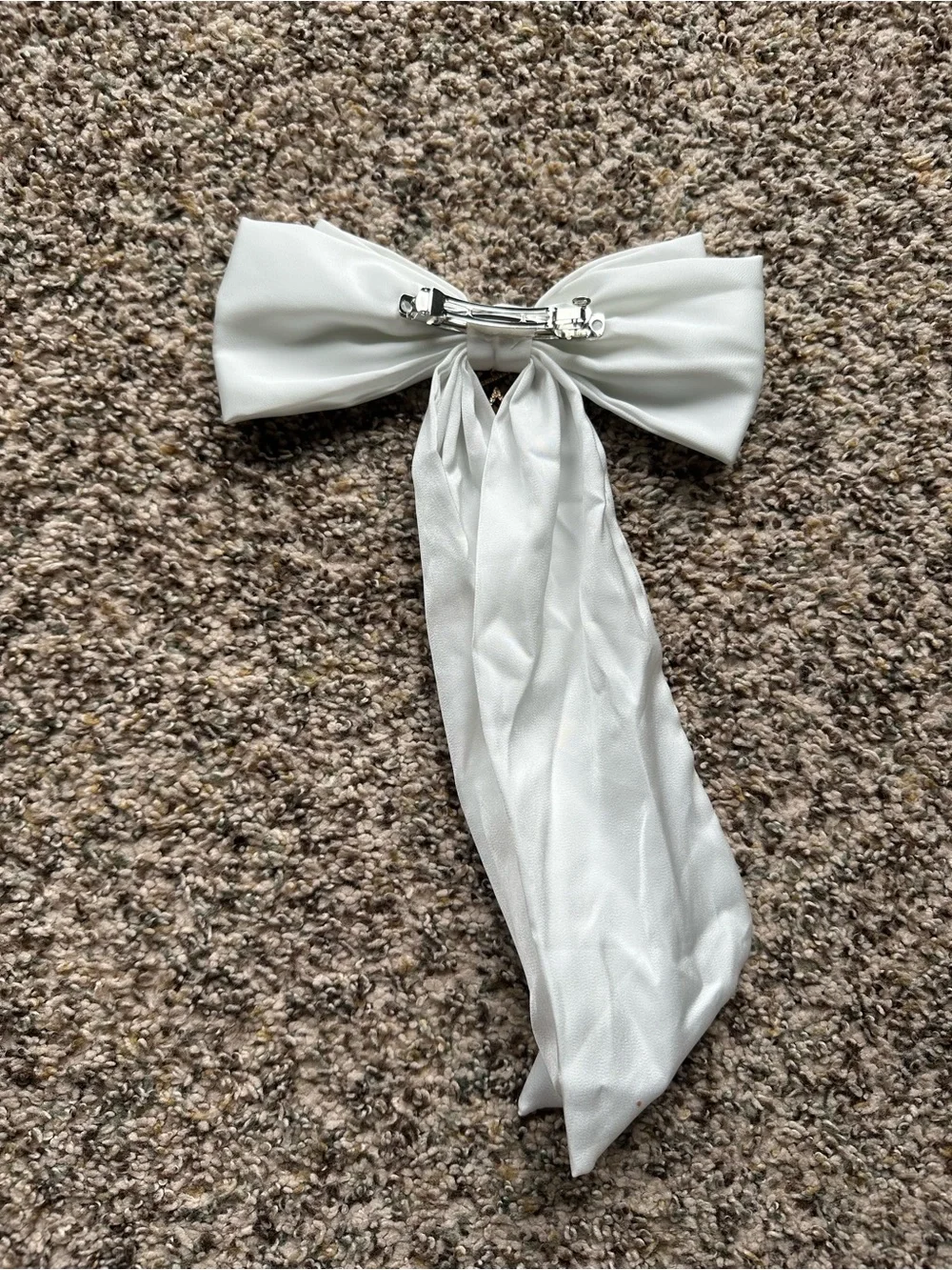 Bride hair bow clip